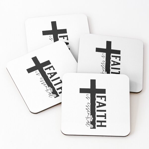 Aperçu de l'œuvre faith is essential christian religious christian quotes christian faith sign freedom over fear créée et vendue par Sophistical.