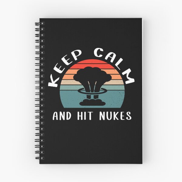 Artikelvorschau, Bleib ruhig und schlage Nukes entworfen und verkauft von Sunset Design.