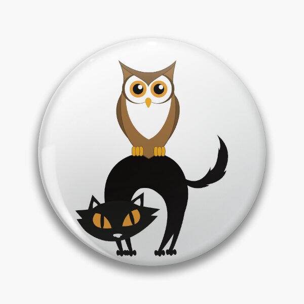 Item preview, A Cat and An Owl designed and sold by ArtbyCharmante.