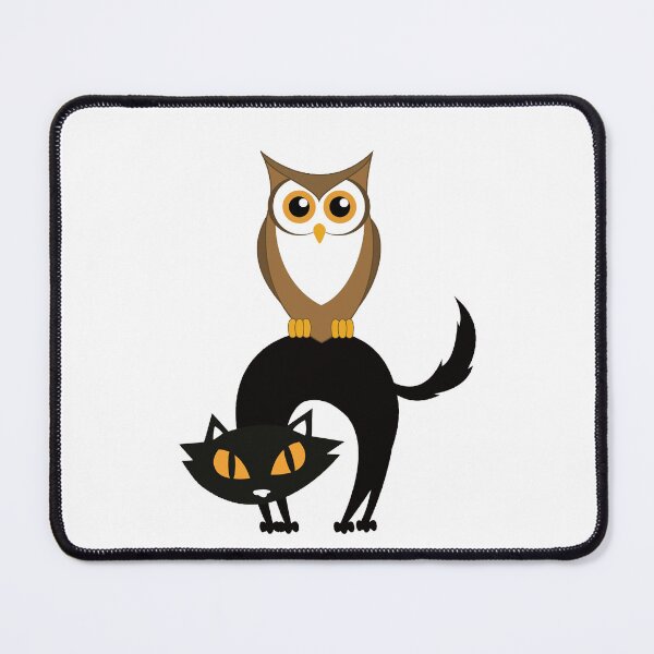 Item preview, A Cat and An Owl designed and sold by ArtbyCharmante.