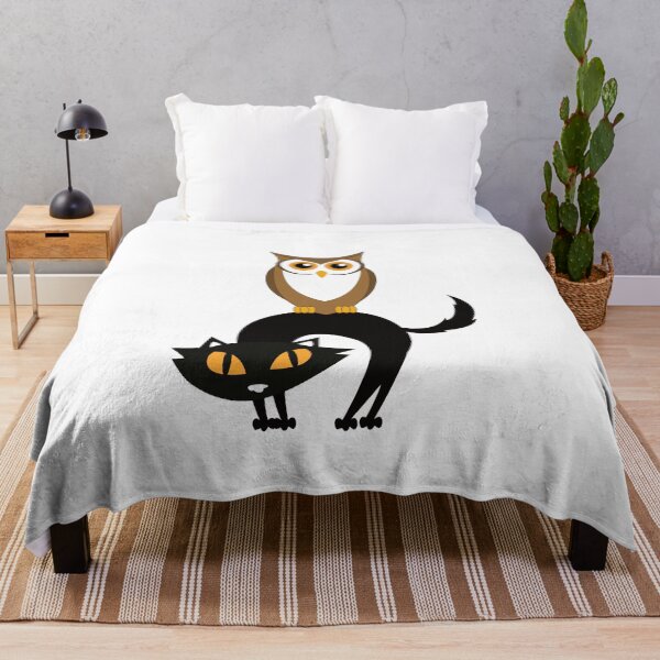 Item preview, A Cat and An Owl designed and sold by ArtbyCharmante.
