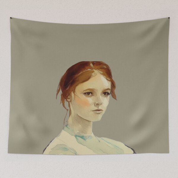 Item preview, Female Portrait art, Woman's face portrait, Custom female portrait, Portrait painting woman, Vintage art designed and sold by Artsareus.