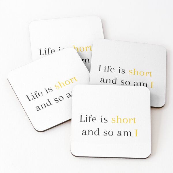 Item preview, Life is short designed and sold by Redkass.