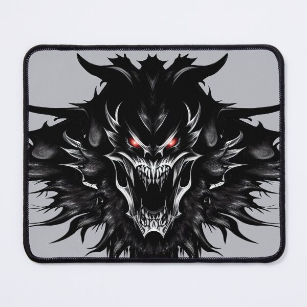 Item preview, Evil Devil Black Fantasy Monster with red Eyes designed and sold by BluedarkArt.