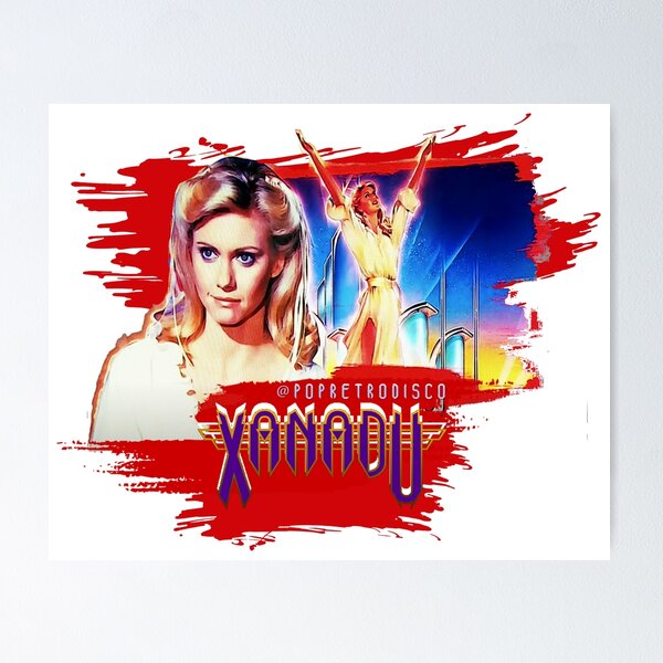 Artikel-Vorschau von Xanadu – Olivia Newton-John – Paint Splash – entworfen von PopRetroDisco, designt und verkauft von popretrodisco.