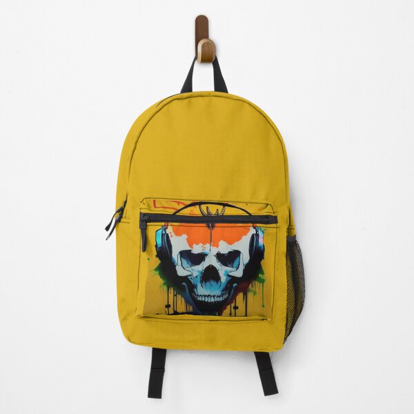 Item preview, Graffiti Skull with Headphones designed and sold by TheCreativeFab.