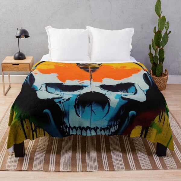 Item preview, Graffiti Skull with Headphones designed and sold by TheCreativeFab.