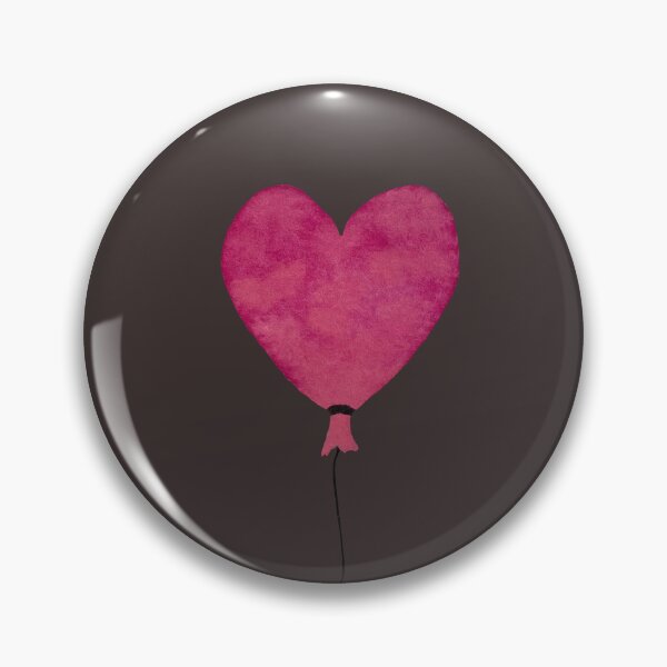Artikelvorschau, Dark and pink love balloon watercolor dark background entworfen und verkauft von Yana Mustafina | Boho Soulful Designs.