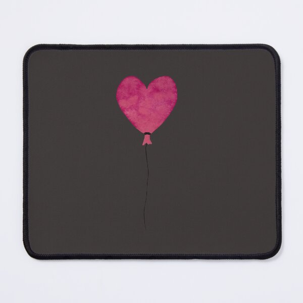Item preview, Dark and pink love balloon watercolor dark background designed and sold by Yana Mustafina | Boho Soulful Designs.