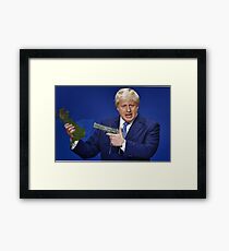 Boris Johnson Meme Framed Print
