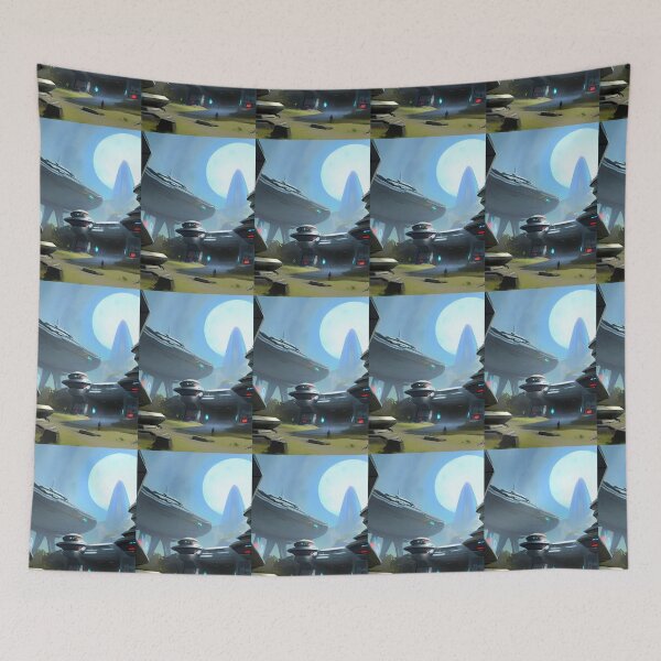 Item preview, QUIET MORNING AT THE SPACE PORT designed and sold by sailorsam1805.