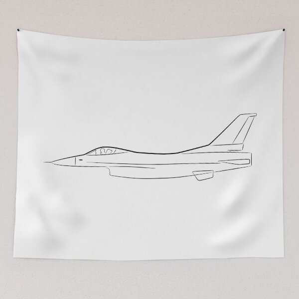 Item preview, f-16 fighter jet sketch black  designed and sold by powerpointer.