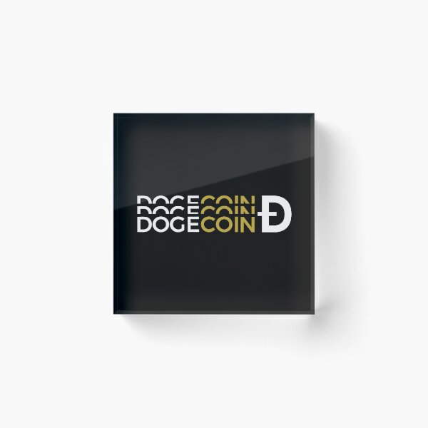 Item preview, Dogecoin DOGE Crypto Altcoin - Triple Text Logo designed and sold by CryptoMoods.