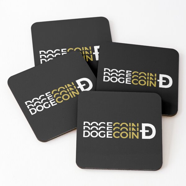 Item preview, Dogecoin DOGE Crypto Altcoin - Triple Text Logo designed and sold by CryptoMoods.