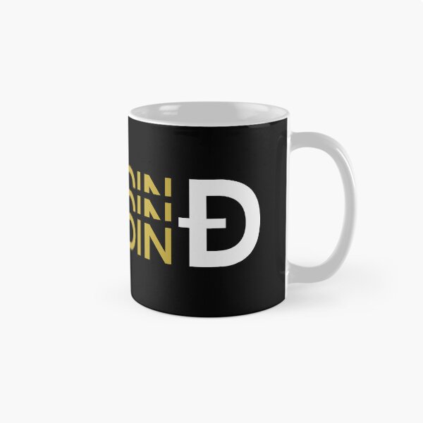 Item preview, Dogecoin DOGE Crypto Altcoin - Triple Text Logo designed and sold by CryptoMoods.