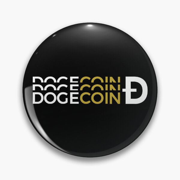 Item preview, Dogecoin DOGE Crypto Altcoin - Triple Text Logo designed and sold by CryptoMoods.