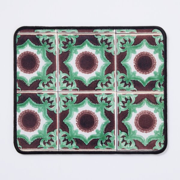 Item preview, Portuguese Green And Brown Tiles , Abstract Patterns On Ceramic Tile designed and sold by Tamas Das.