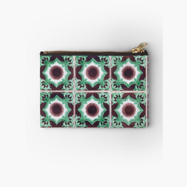 Item preview,  Portuguese Green And Brown Tiles , Abstract Patterns On Ceramic Tile designed and sold by Tamas Das.