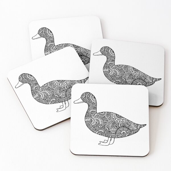 Item preview, Duck pattern doodle designed and sold by blackblizzard.