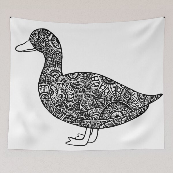 Item preview, Duck pattern doodle designed and sold by blackblizzard.