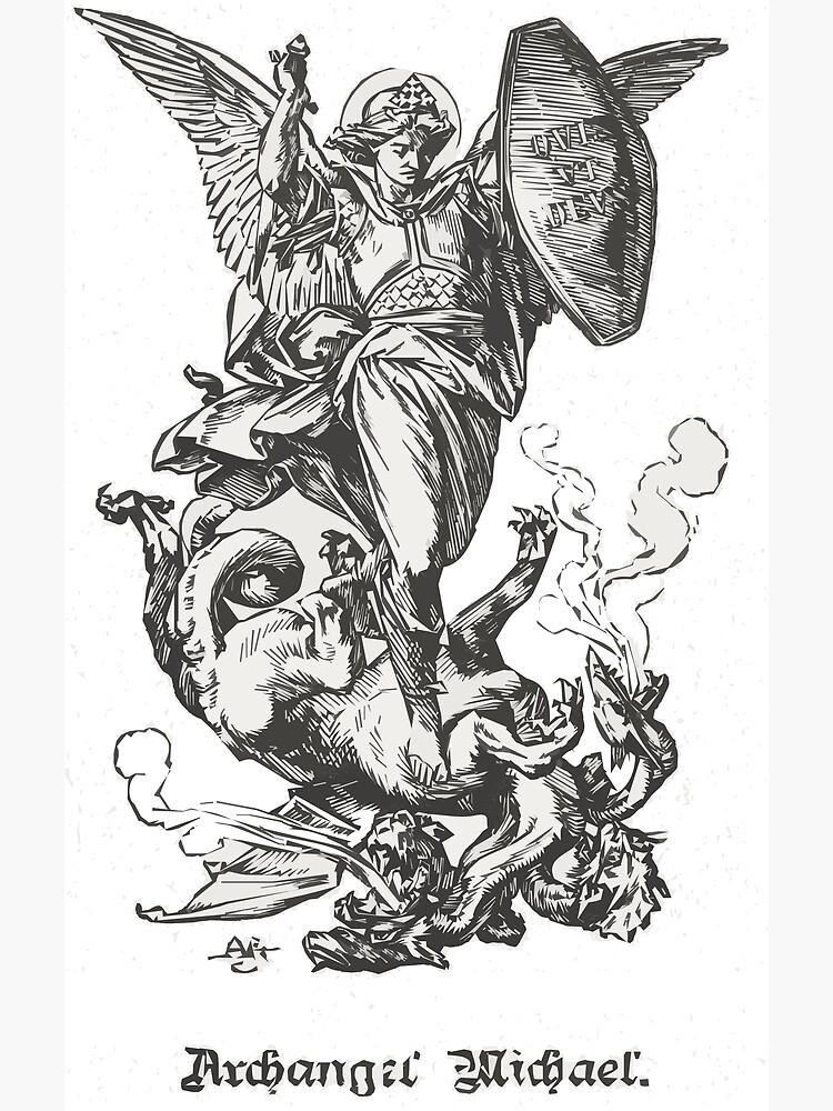 "Saint Michael The Archangel" Poster for Sale by wilfredojerez28