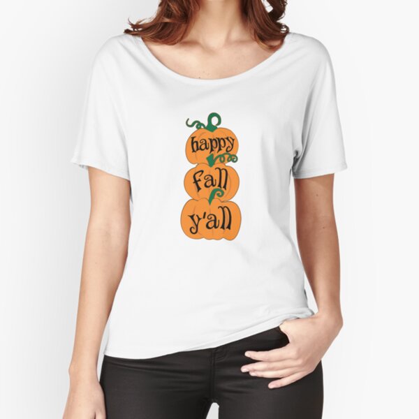 Item preview, Happy Fall Y'all - Pumpkins - Cute Fall Gifts designed and sold by FredbowMerch.