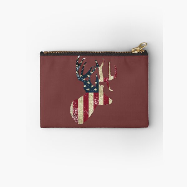 Item preview, Minimalist Patriotic Whitetail Buck Deer Head designed and sold by LifeCrush.