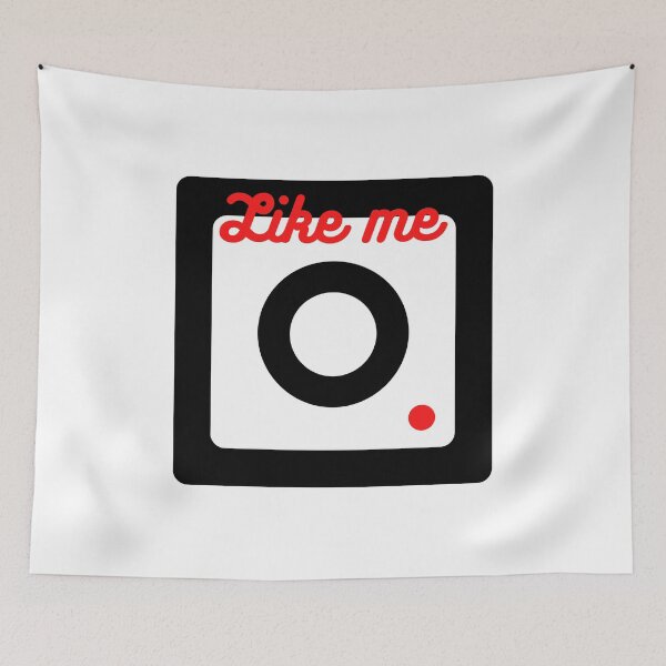 Aperçu de l'œuvre like me - insta style black white red créée et vendue par Jero-fan.
