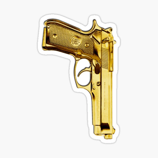 Juego de 2 - Pistola de juguete con tapa dorada, pistola revólver detective  policía vaquero : Juguetes y Juegos 