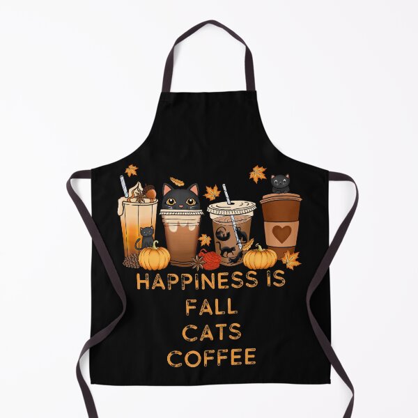 Item preview, Happiness Is Fall Cats And Coffee designed and sold by RockBeeDesigns.
