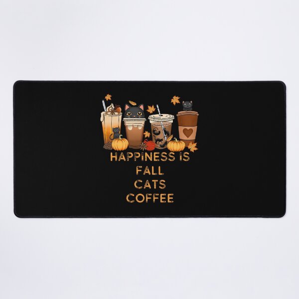 Item preview, Happiness Is Fall Cats And Coffee designed and sold by RockBeeDesigns.