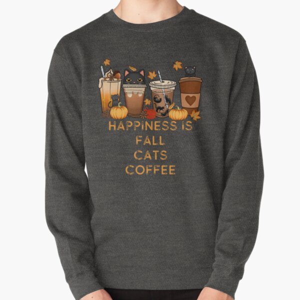 Item preview, Happiness Is Fall Cats And Coffee designed and sold by RockBeeDesigns.
