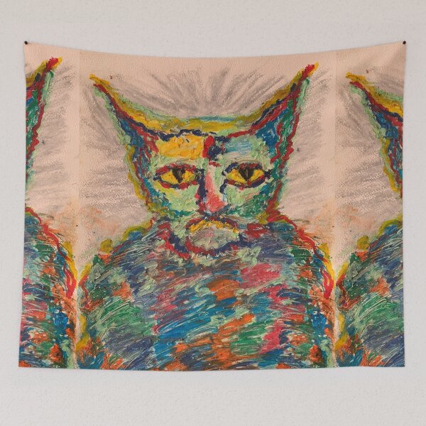 Item preview, Cat Hand painted 01 designed and sold by MySmallPieces.
