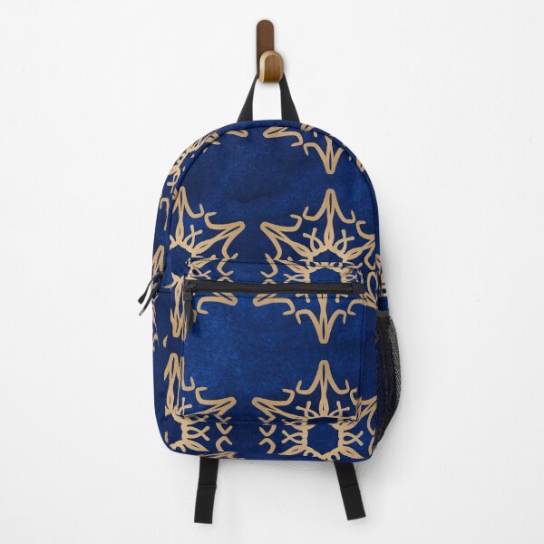 Item preview, Navy Blue & Gold Geometric Print designed and sold by Harman83.