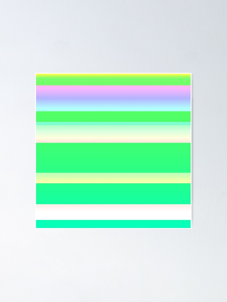 "Blue green color palette pastel green blue combination" Poster for
