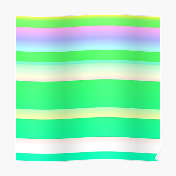 "Blue green color palette pastel green blue combination" Poster for