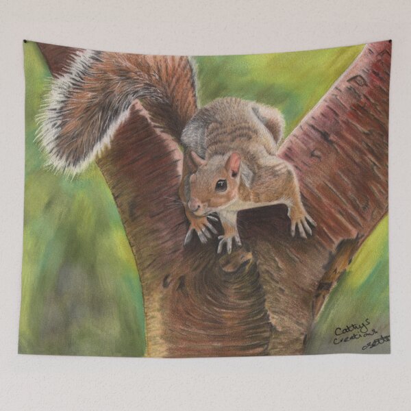 Item preview, Squirrel in a tree designed and sold by cathyscreations.