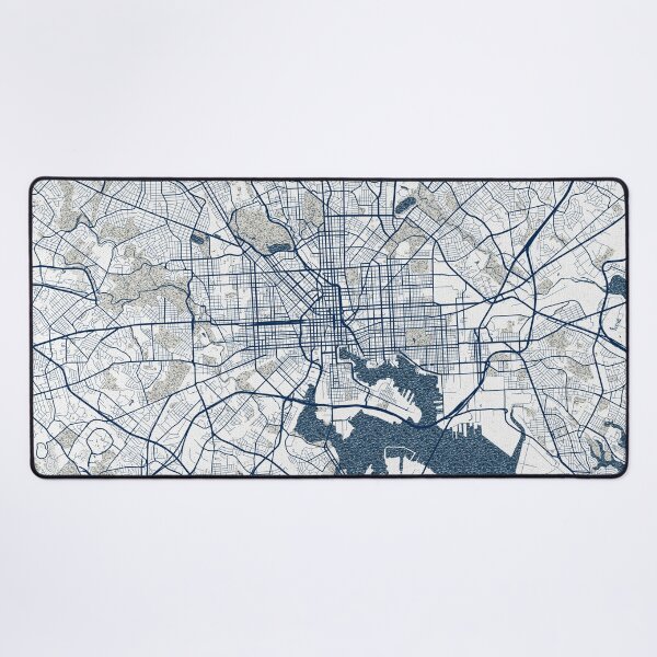 Item preview, Baltimore City Map of Maryland, USA - Coastal designed and sold by deMAP.
