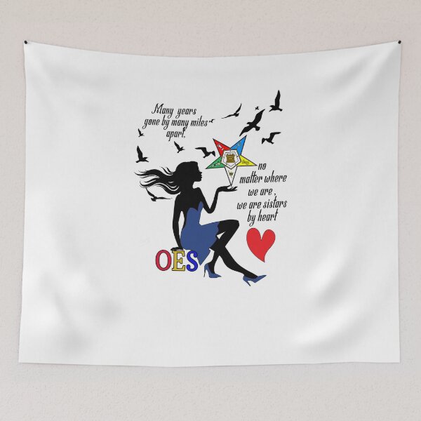 Item preview, OES Order Of The Eastern Star Logo Sistars By Heart Freemason designed and sold by TopTeeShop.
