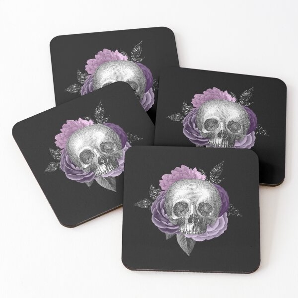 Item preview, Gothic Skull and Florals designed and sold by CelestialRaven.