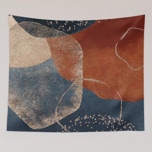 Item preview, Navy Blue, Blush pink & Terracotta designed and sold by Harman83.