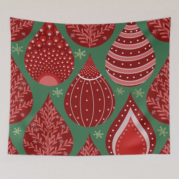 Item preview, Christmas Pattern Mandala Drops designed and sold by Anakathrin.