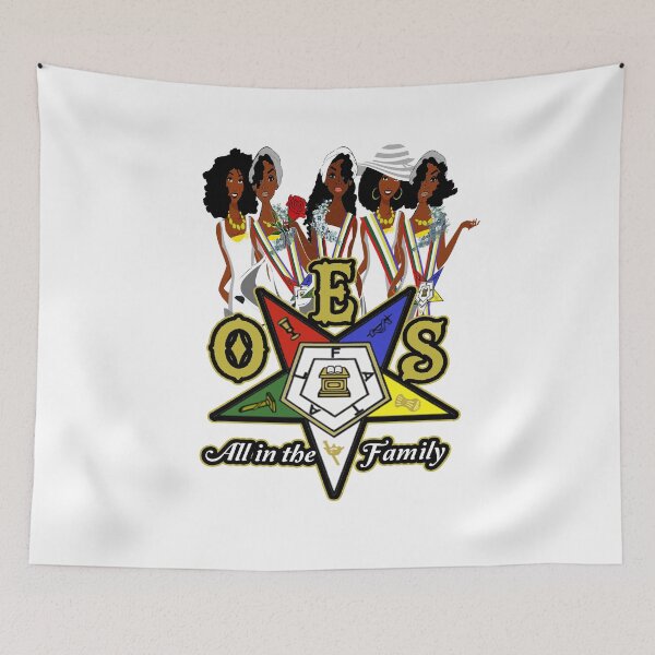 Item preview, OES Order Of The Eastern Star Logo Sistars All In The Family Freemason designed and sold by TopTeeShop.