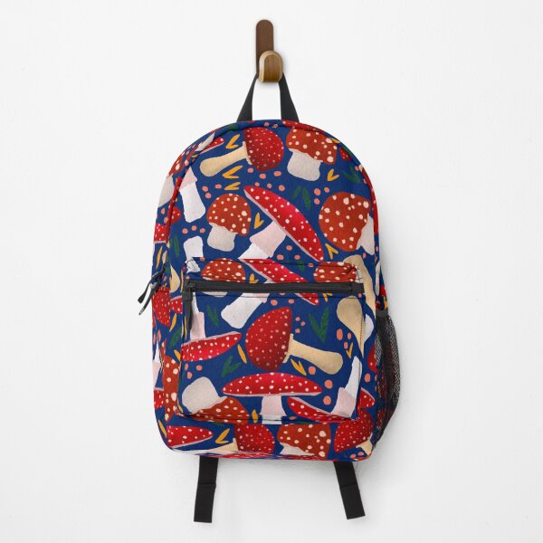 Item preview, Toadstools pattern red and blue autumnal cute designed and sold by Lenecreates.