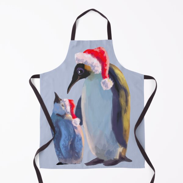 Item preview, Mother and Child Christmas Penguins designed and sold by TheArtCave.