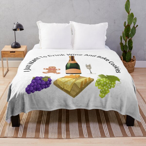 Item preview, Just Want To Drink Wine And Bake Cookies designed and sold by SenhajiWorld.