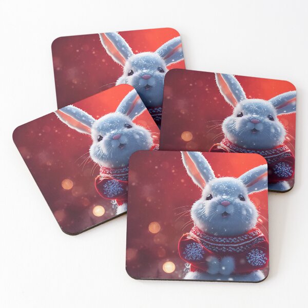 Item preview, Cute Christmas bunny designed and sold by art8085.