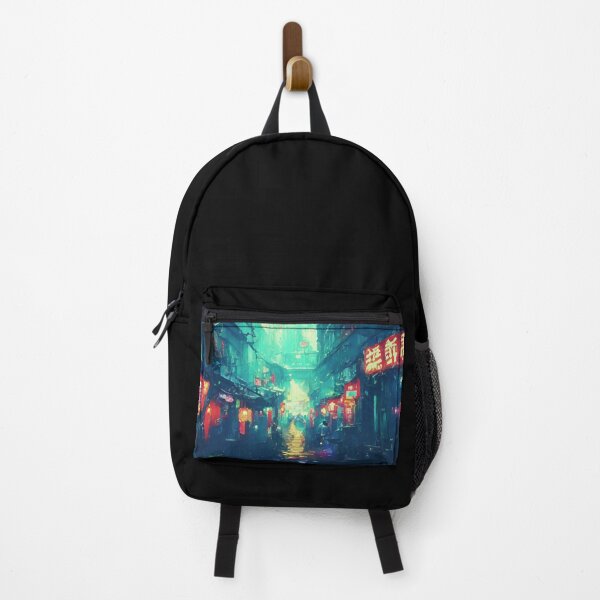 Item preview, Cyberpunk Neon Rain City designed and sold by FabDesigns91.
