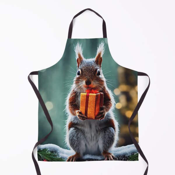 Item preview, Cute Christmas squirrel with present designed and sold by art8085.
