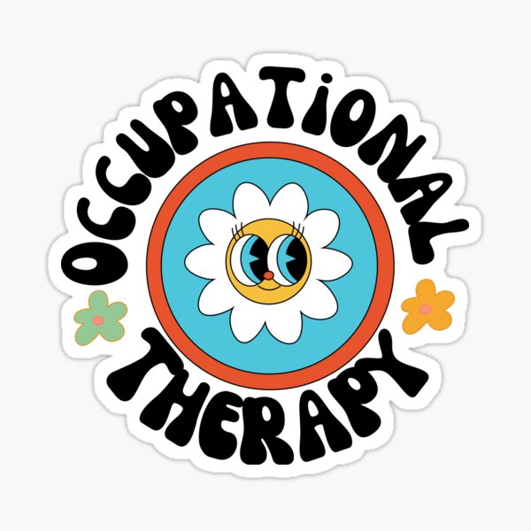 Item preview, Cute Occupational Therapy Happy Face Design | Occupational Therapy Assistant OT COTA Sticker designed and sold by Krimoart.